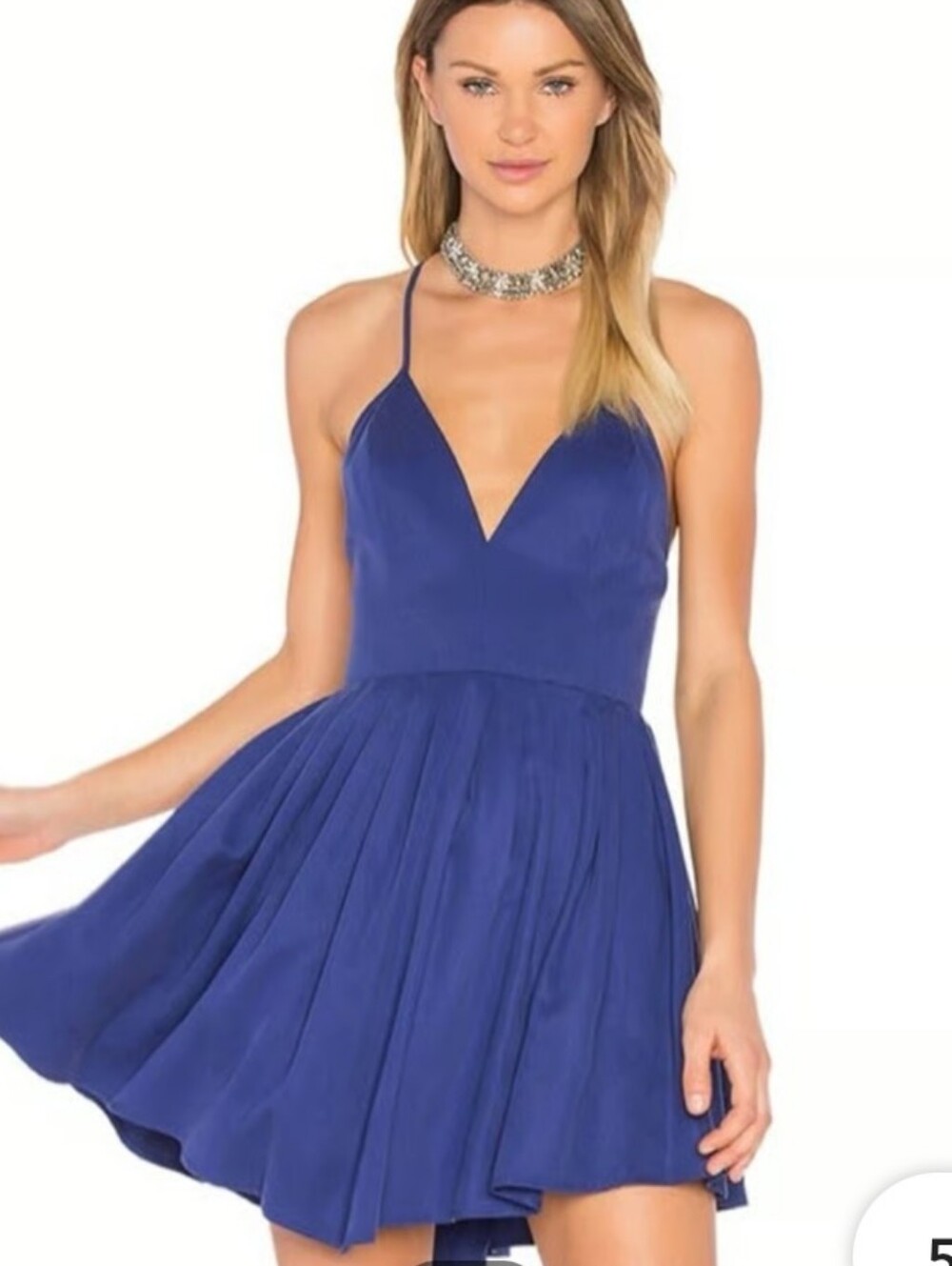 NBD Suki Mini Dress In Vivid Blue Size XS